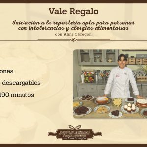 Vale regalo curso repostería para intolerancias